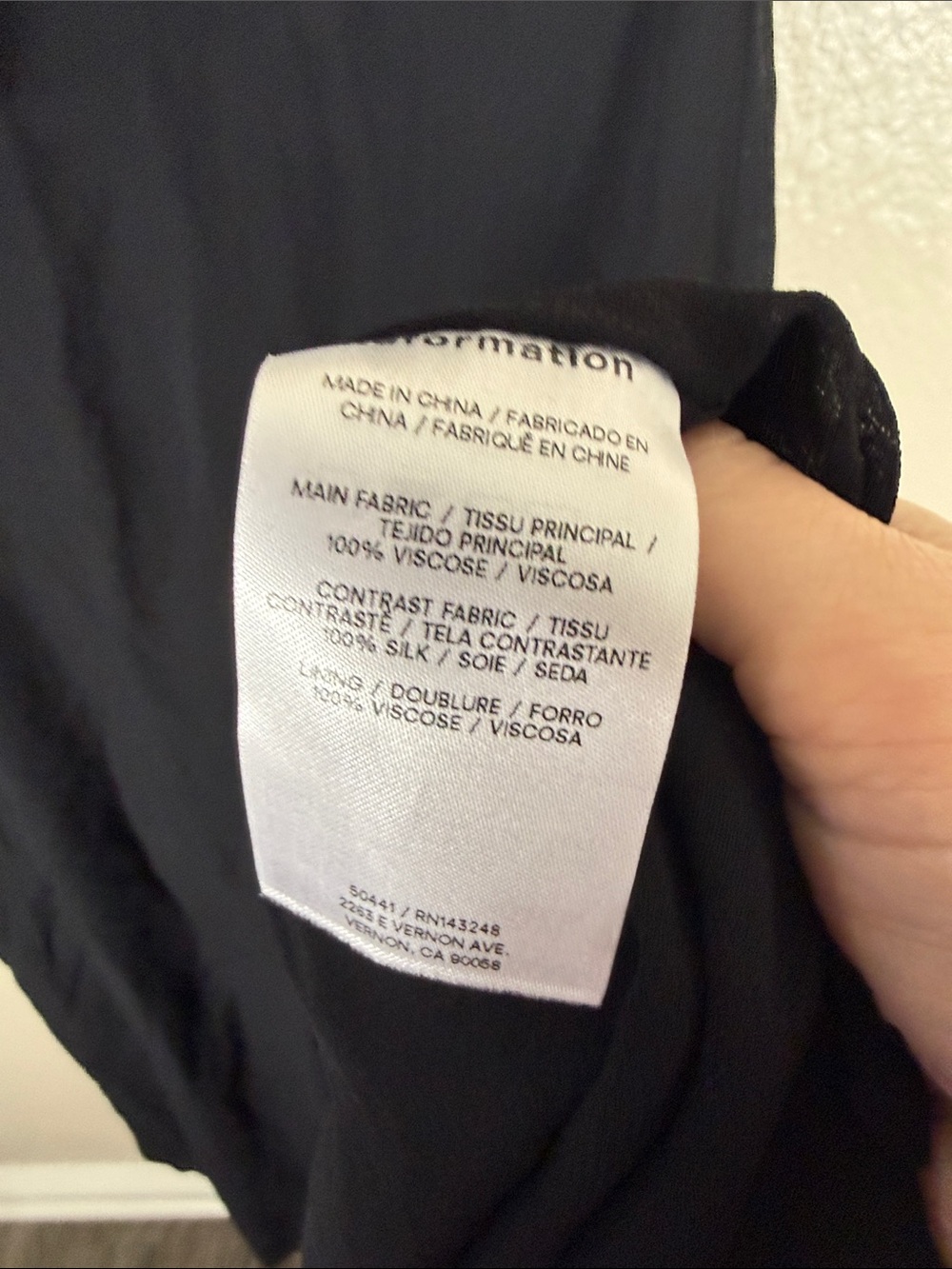 Reformation Abrielle Dress in Black - Picture 9 of 11